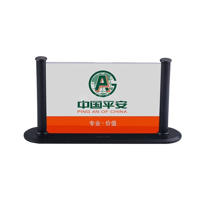 员工姓名职务牌桌面立牌台卡T型酒水牌双面展示架亚克力台签