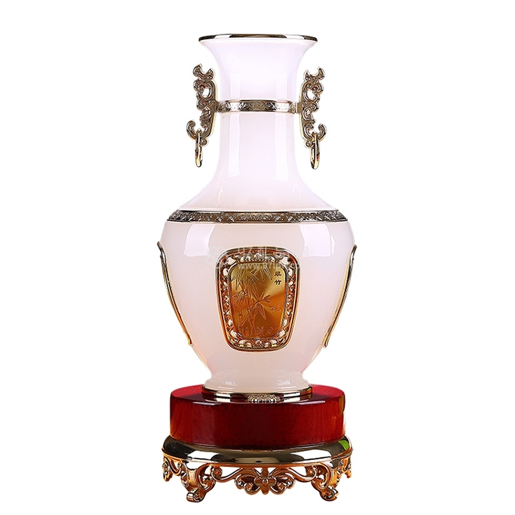 大富大贵花瓶摆件琉璃工艺品
