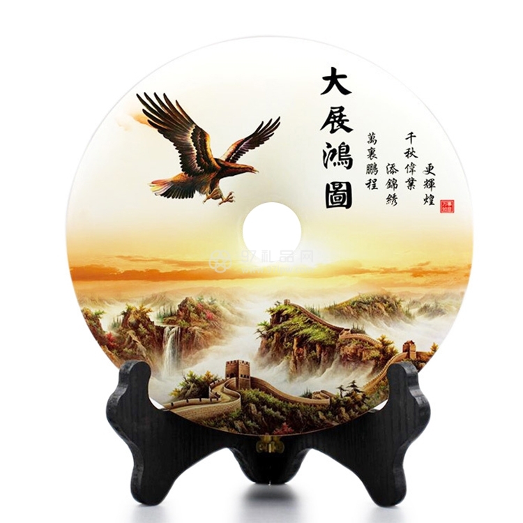 阿富汗玉平安扣浮雕工艺品