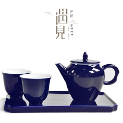 商务礼品 纯手工过滤小茶壶  玉瓷茶具泡茶壶套装