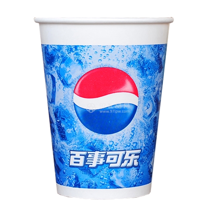 加厚百事可口可乐杯纸杯奶茶杯订制