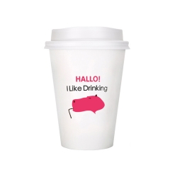 一次性咖啡纸杯外卖奶茶纸订制广告LOGO