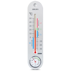 得力室内外温湿度计 可挂式湿度计