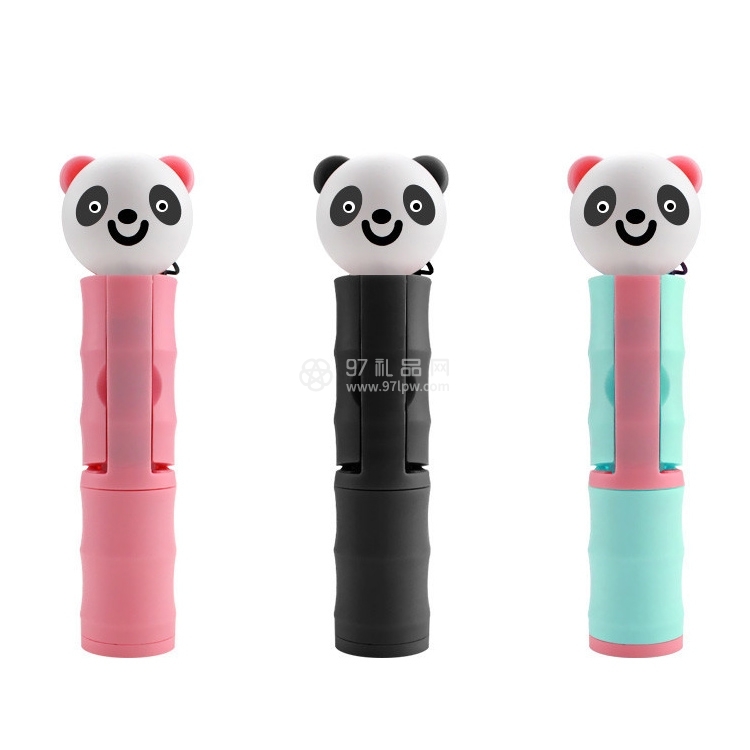 新款线控迷你小巧卡通自拍杆