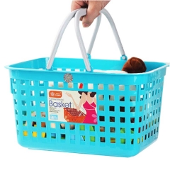 加厚塑料超市购物篮手提篮水果篮零食篮玩具收纳篮
