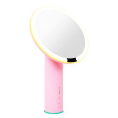 AMIRO化妆镜O系列小粉镜日光镜LED化妆灯台灯镜子带灯台式公主镜