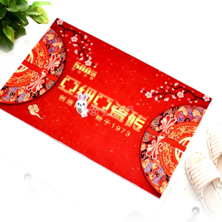法兰绒水晶绒门垫广告环保地毯定制