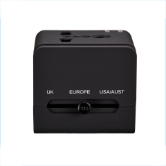 双USB2.1A出国旅行转换插头 多功能转换插座 旅游万能插头转换器