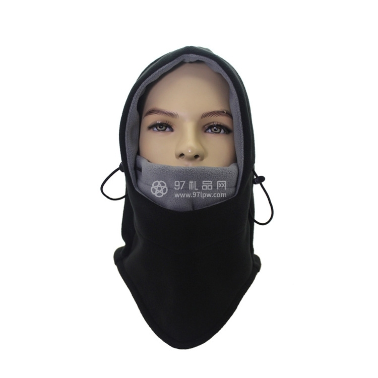 户外骑行面罩帽子 多功能摇粒绒头套logo定制
