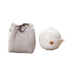 茶具便携式旅行快客杯一壶一杯高温白玉瓷功夫茶具套装