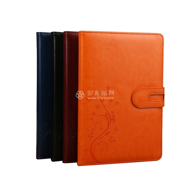办公实用记事本子a5打扣笔记本pu皮质商务办公实用定做logo