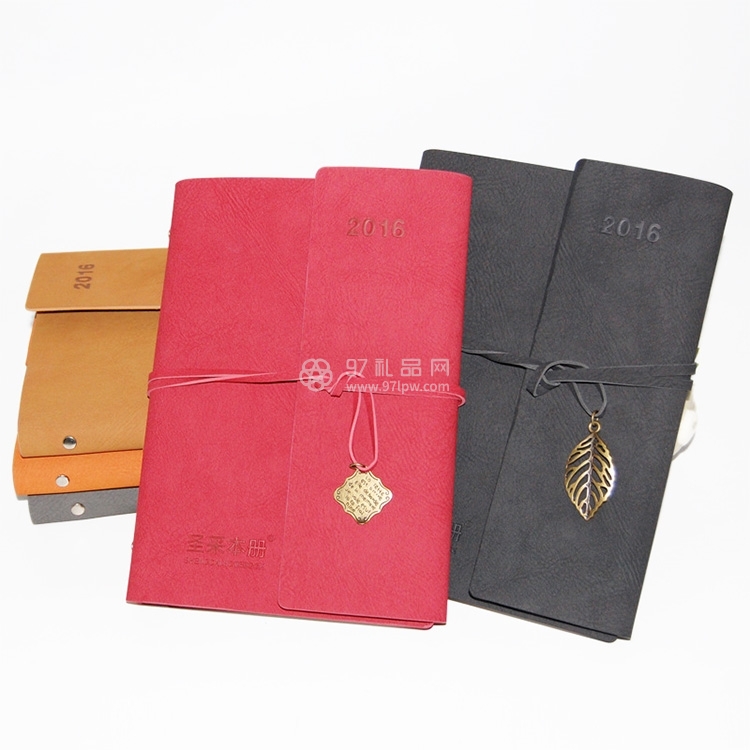 仿皮活页旅行本 创意复古绑绳随身携带记事本 礼盒笔记本