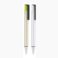 致 促销礼品黑色中性笔按动金属签字笔0.5mm 定制广告笔logo水笔