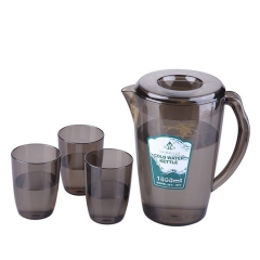 冷水壶套装大容量凉水壶扎壶果汁塑料水杯茶壶4件套