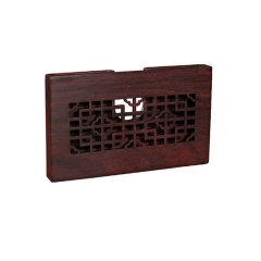 描色红木名片夹盒木质办公礼品中国古典创意特色礼品