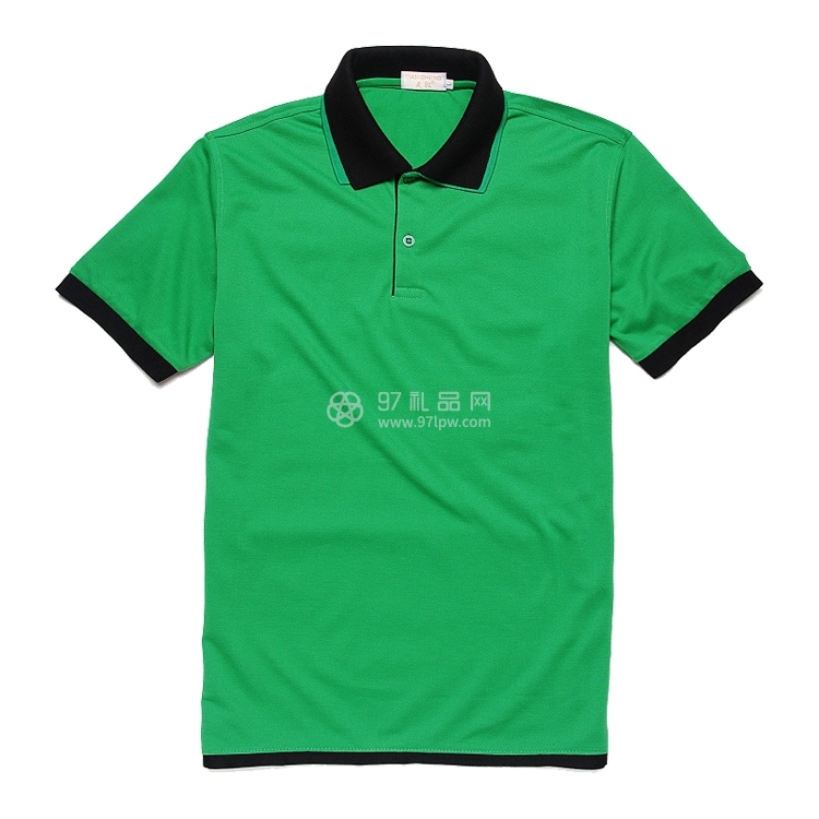 韩版班服双翻领POLO衫
