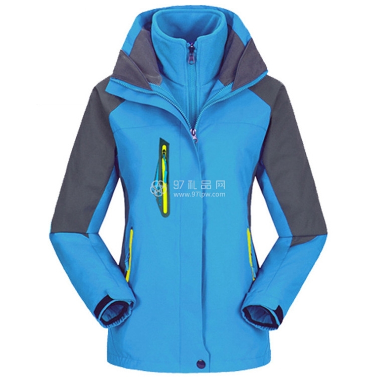 三合一户外登山服男女工作服冲锋衣可定制logo