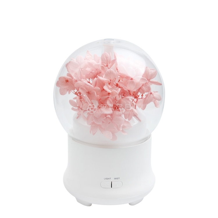 永生花香薰机喷雾加湿器便携迷你七彩夜灯 可定制logo
