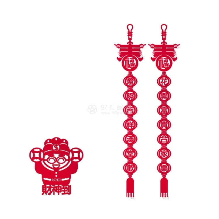 2019猪年春节对联挂件新年创意小对联福字贴个性对联礼包福字新款