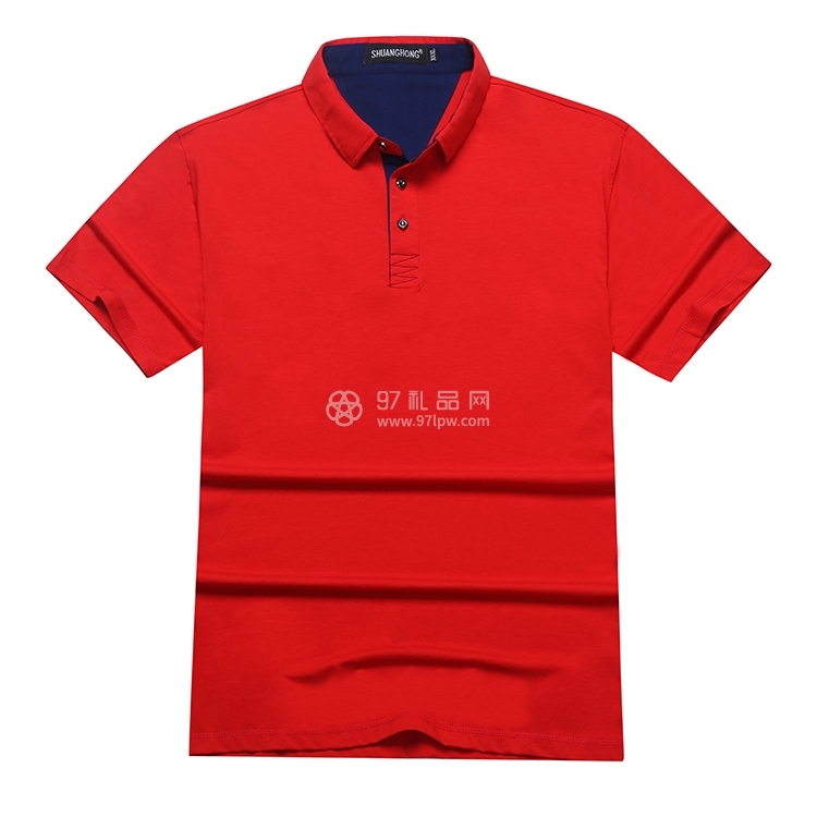 224#天丝莱卡棉纯色公司文化衫定制