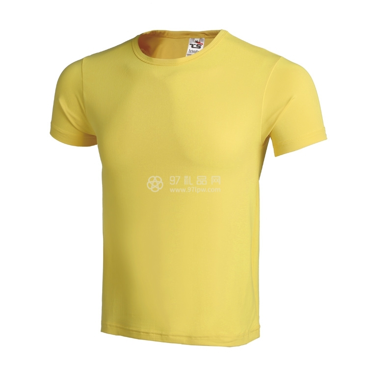 CVC圆领广告衫01学生班服定制图案LOGO
