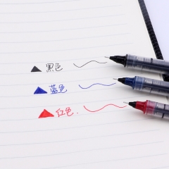 直液式签字笔 广告中性笔 0.5MM针管头水性笔