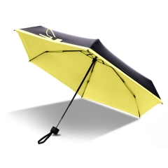 超轻黑胶广告伞 柠檬五折伞防晒迷你口袋雨伞定制logo伞