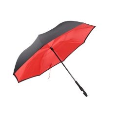 反向伞8骨自动汽车伞反向长柄雨伞双层两用c型雨伞