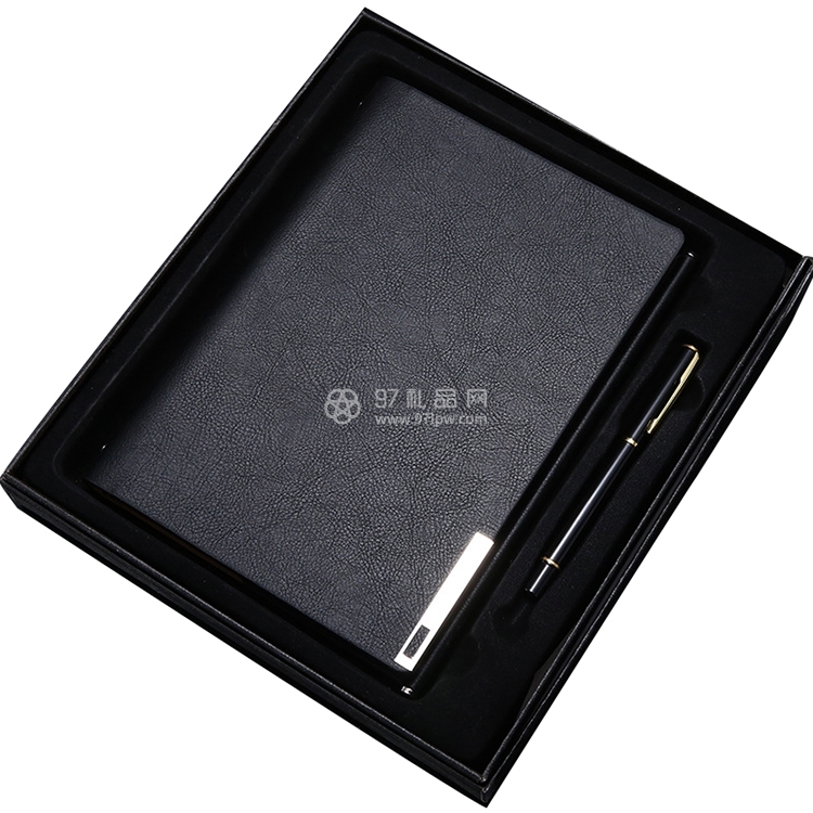 创意文具办公笔记本定制PU仿皮商务套装记事本