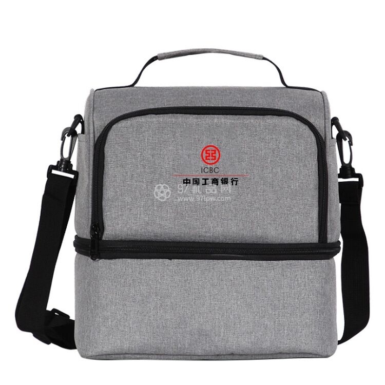 多功能冷藏冰包双层便当包饭盒保温袋带饭午餐包logo定制