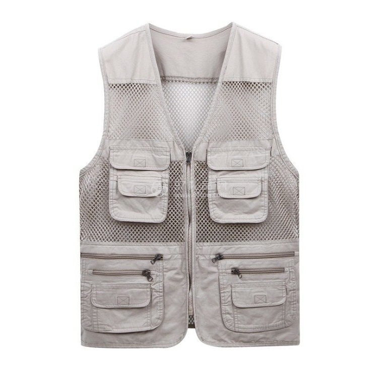 户外钓鱼马甲vest fishing多口袋摄影背心男士坎肩薄夏季网眼马甲