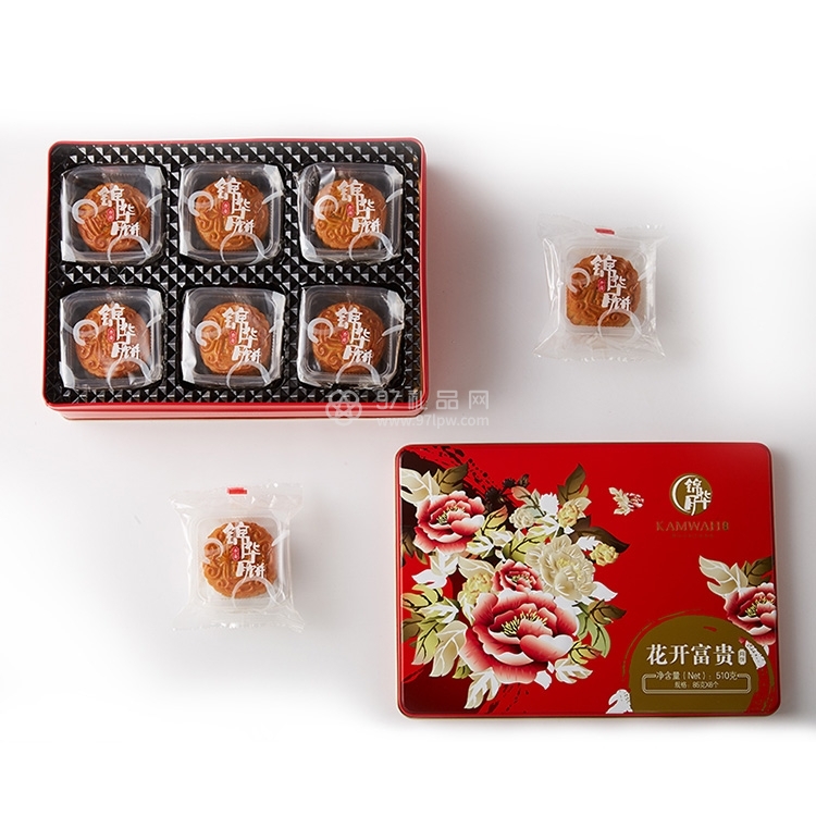 香港锦华月饼花开富贵礼盒