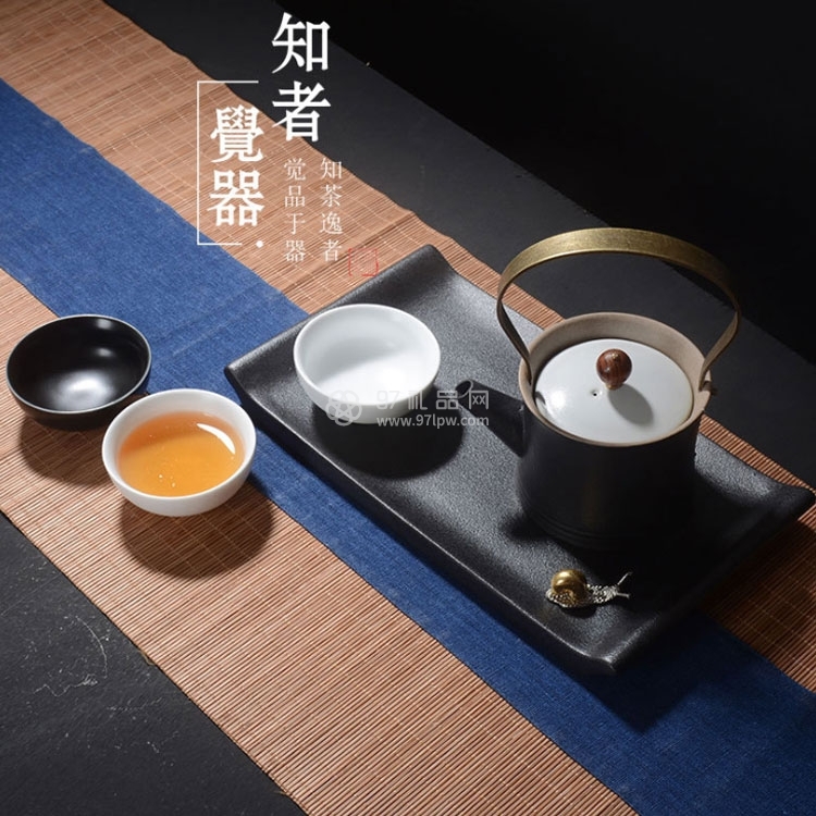 周年庆茶具组合带竹盘 年终礼品 茶具商务礼品套装可定制logo