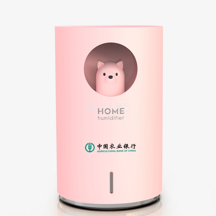 小熊usb加湿器大容量北欧设计萌宠家居空气净化 可定制logo