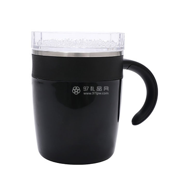 创意不锈钢磁化搅拌杯 自动搅拌牛奶咖啡杯防烫带盖水杯 刻定制LOGO