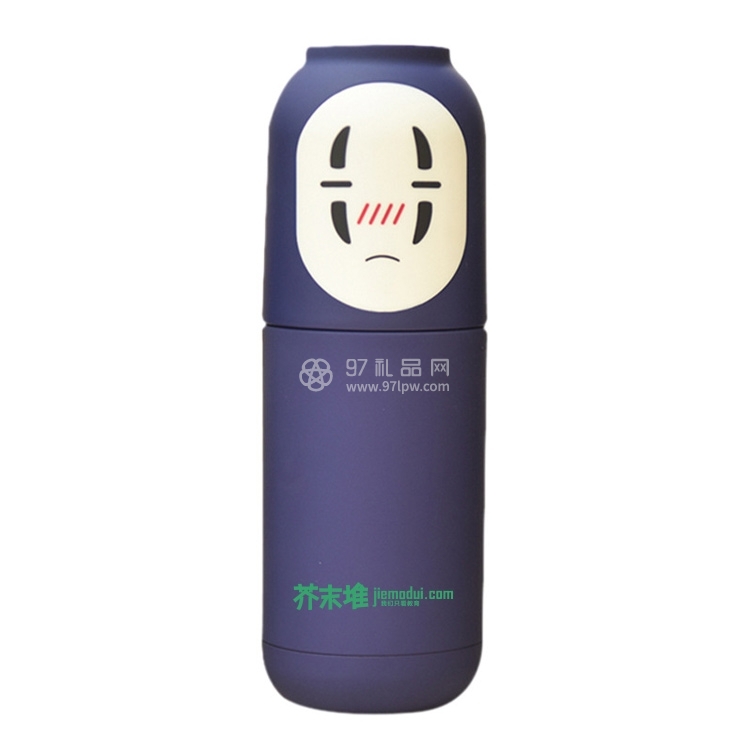 日本无脸男创意保温杯304不锈钢儿童学生杯 可定制LOGO
