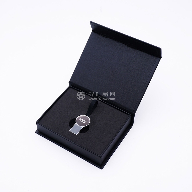 创意mini发金属私模U盘 免费定制发光logo车载音乐礼品