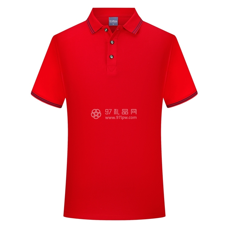 百分百纯棉翻领T恤定制LOGO定制亲子装