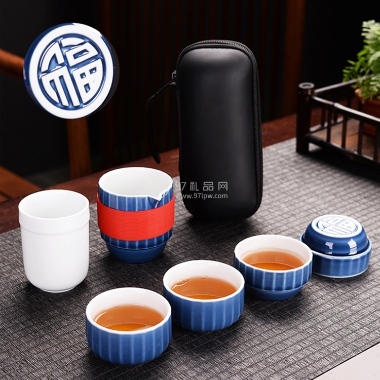 五福同心杯旅行茶具
